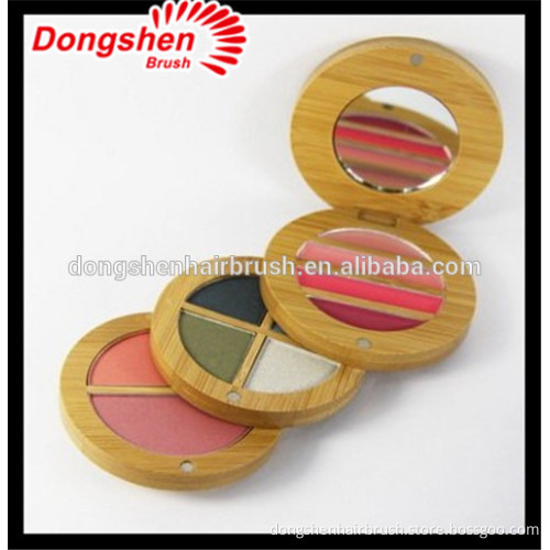 makeup bamboo eyeshadow container with mirror free samples